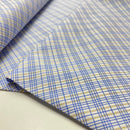 Fibre Mood Baumwolle Stoff kariert blau