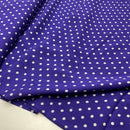 Viskose Webware Stoff Punkte Polka Dots blau lila