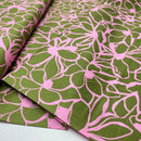 Nerida Hansen Cotton Satin Baumwolle Blumen rosa