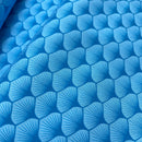 Baumwolle Stoff Webware Muster Blätter blau