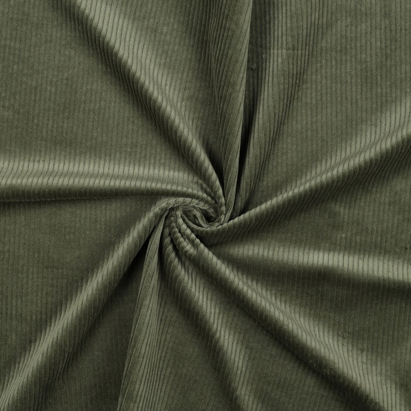 Kord Stoff mit Elastan grün