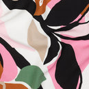 Viskose Stoff Blumen rosa bunt