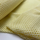 Fibre Mood Strick Häkel Stoff Fischnetz hellgelb