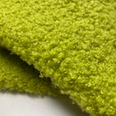 Teddy Stoff Jackenstoff mit Fleeceabseite hellgrün