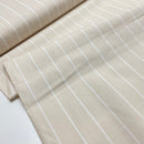 Fibre Mood Poplin Baumwolle Stoff beige Streifen