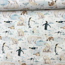 Westfalen Stoff Baumwolle Polar Friend weiß