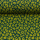 Swafing Cleopatra Jersey Stoff Leo Animalprint grün