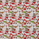 Swafing Holly French Terry Sweat Stoff Weihnachten weiß