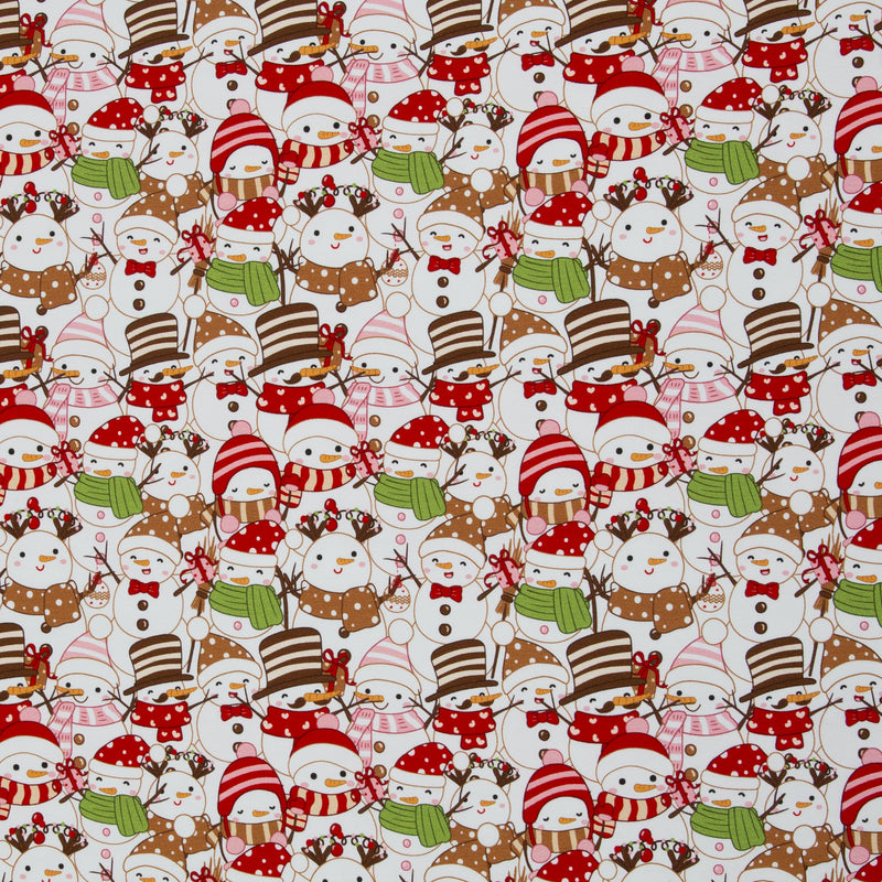 Swafing Holly French Terry Sweat Stoff Weihnachten weiß