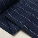 Swafing Landshut Leinen Viskose Stoff Streifen blau