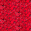 Viskose Jersey Stoff Digital Blumen rot