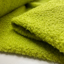 Teddy Stoff Jackenstoff mit Fleeceabseite hellgrün