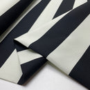 Canvas Baumwolle Stoff Streifen schwarz weiß