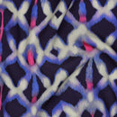 Viskose Ecovero Stoff Webware Batik Muster blau