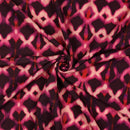 Viskose Ecovero Stoff Webware Batik Muster pink