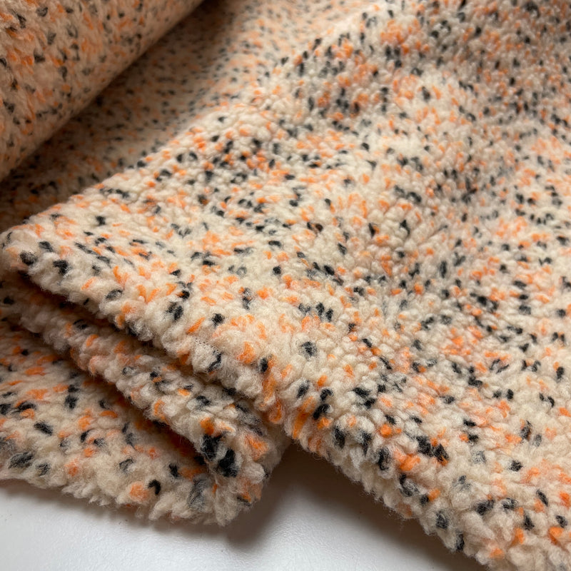 Teddy Tweed Stoff Jackenstoff orange