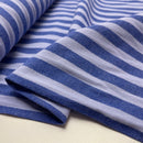 Dyed Baumwolle Stoff Streifen blau