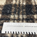 Boucle Stoff Jackenstoff kariert braun