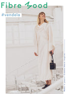 Fibre Mood Webware Acatate Stoff schimmernd offwhite