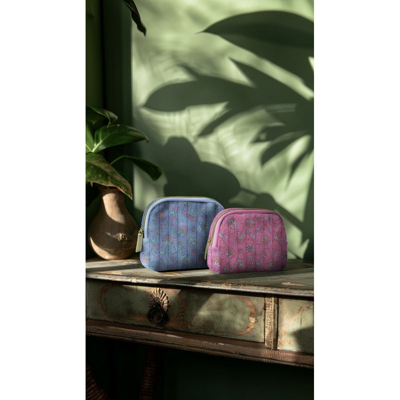 Jacken Stepp Stoff Musselin Stepper Blumen rosa