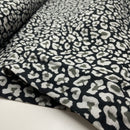 Swafing Meltem Double Gauze Baumwolle Stoff Leo Animal Print schwarz