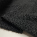 Boucle Stoff Jackenstoff schwarz