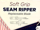 Nahttrenner Soft Grip mit auswechselbarer Klinge blau