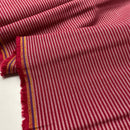 Westfalenstoffe Stoff Baumwolle Vichy Streifen rot
