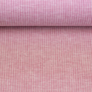 Swafing Paul Leinen Baumwolle Stoff Streifen rosa