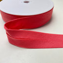 1 Meter Double Gauze Schrägband - 30mm - coral