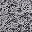 Swafing Emily Jacquard Jersey Stoff Zebra Muster schwarz weiß