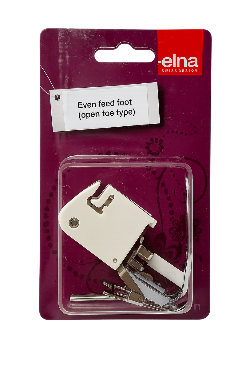 Elna offener Obertransportfuss mit Führungslineal