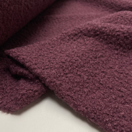 Boucle Stoff Jackenstoff mauve