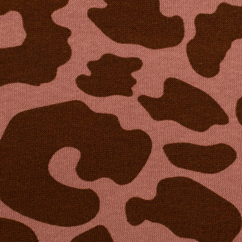 Swafing Leo Heavy Sweat Stoff Animal print braun