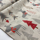 Swafing Christmas Canvas Stoff Weihnachten beige