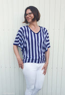 Swafing Happy Stripes Viskose Jersey Stoff by Cherry Picking
