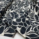 Nerida Hansen Cotton Satin Baumwolle Blumen schwarz