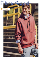 Fibre Mood Heavy Sweat Stoff uni dunkelbraun