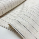 Swafing Landshut Leinen Viskose Stoff Streifen naturweiß schwarz