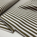 Fibre Mood Baumwolle Stoff Streifen grün