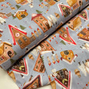 Swafing Casper Baumwolle Stoff Weihnachten Winter hellblau