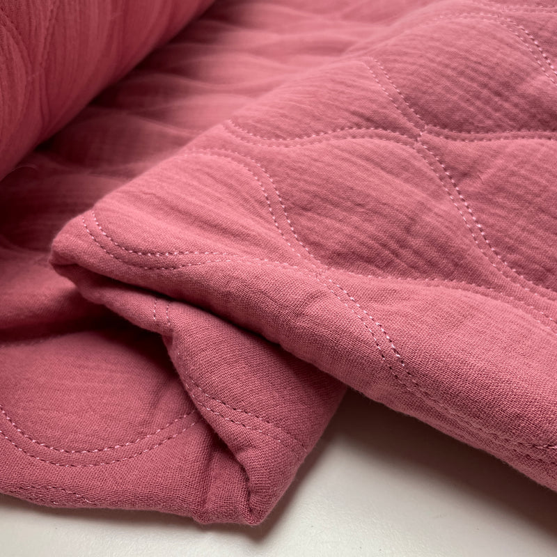 Jacken Doubleface Musselin Stepp Stoff Stepper rosa