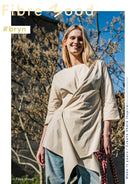 Fibre Mood Poplin Baumwolle Stoff beige Streifen