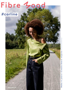 Fibre Mood Blusen Webware Stoff mit Elastan grün