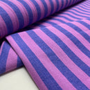 Dyed Baumwolle Stoff Streifen lila
