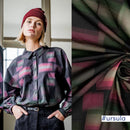 Fibre Mood Baumwolle Stoff kariert grün