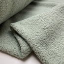 Teddy Boucle Stoff Jackenstoff mit Fleeceabseite mint