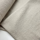 Teddy Boucle Stoff Jackenstoff mit Fleeceabseite greige