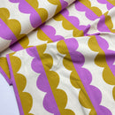 Mies & Moos Jersey Stoff retro lila gelb