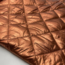 Jacken Metallic Stepp Stoff Stepper kupferfarben